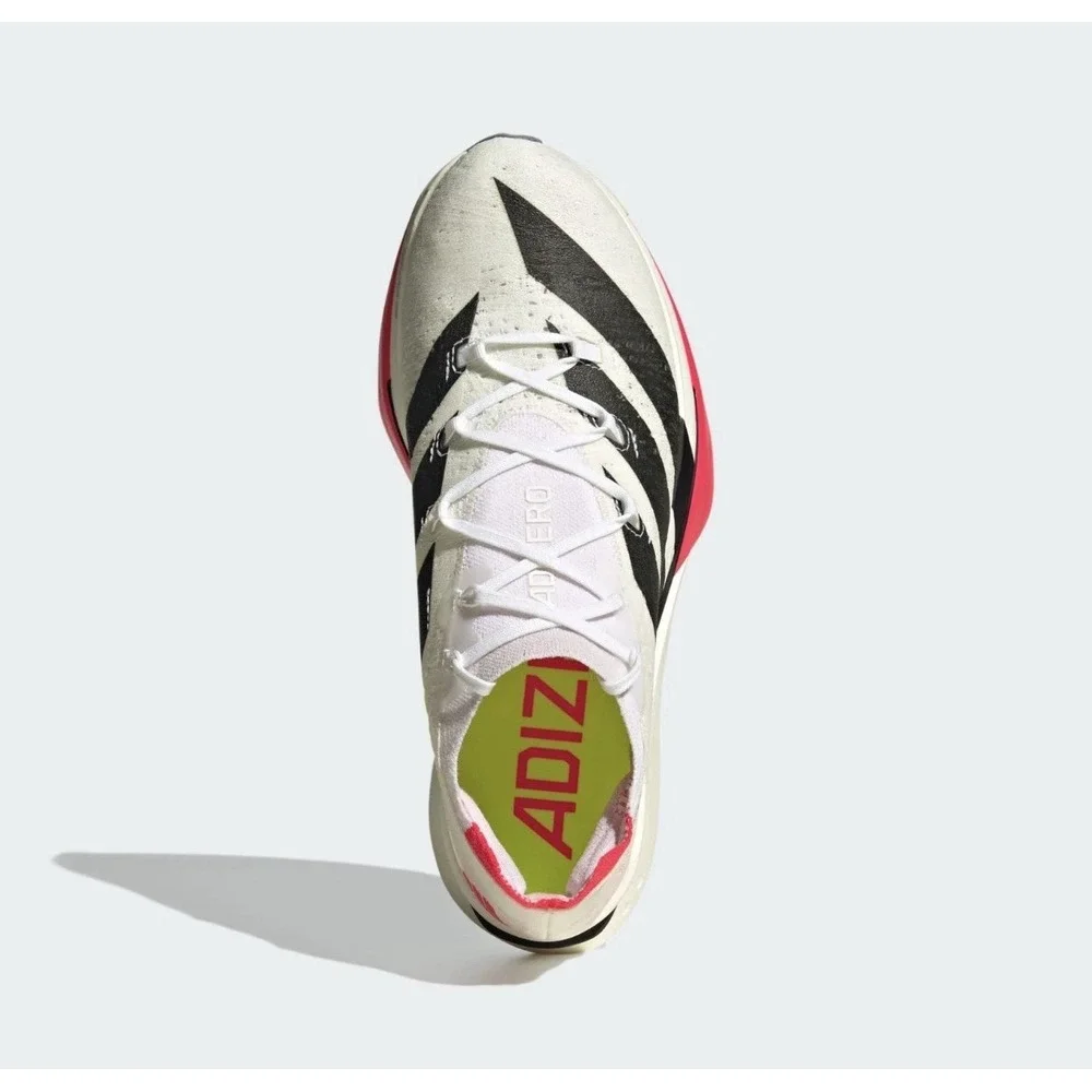 Men Size 8.5 Adidas Adizero Prime X3 Strung Sneakers Running Shoes White JR2597